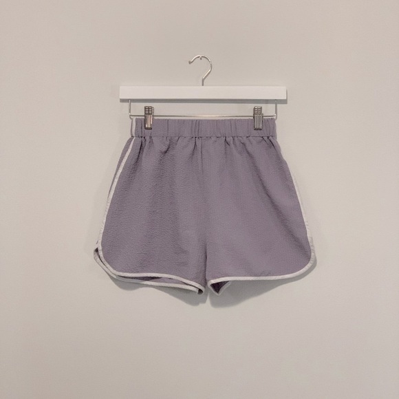 NWOT  LAVENDER CONTRAST BINDING SHORTS | DUSTY PURPLE | LIGHTWEIGHT | SUPER CUTE - Picture 7 of 9